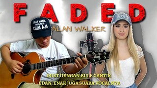 DUET DENGAN BULE CANTIK, ENAK JUGA SUARA VOCALNYA | Alip Ba Ta Feat Catalina | FADED - Alan Walker