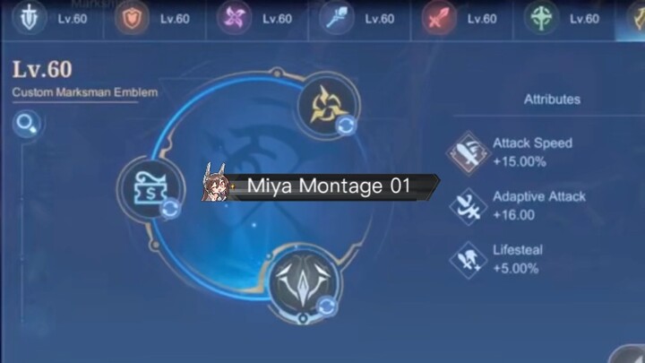 Miya new meta emblem and build !! 🔥🔥😎