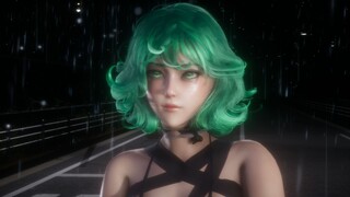 Versi 3D Tatsumaki [One Punch Man]-Kucing merah muda MMD/HS2