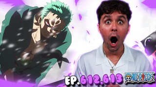 ZORRO SLASHES MONET😲 | One Piece Episode 612 and 613 REACTION!