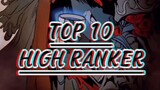 Daftar Top 10 high RANKER #towerofgod #tog