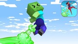 Monster School: Fart run challenge - Baby Zombie is glutton | Minecraft Animation