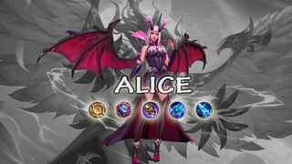 COBAIN ALICE SETELAH DIBUFF !! ALICE EXP LANE JADI MAKIN KUAT !