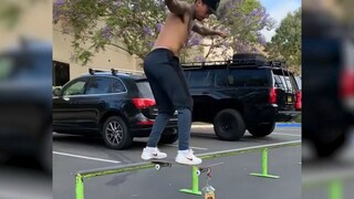 How strong is the skateboarder with the highest net worth? NYJAH