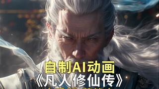 自制AI动画 凡人修仙传 莫简离 灵界人族唯一大乘