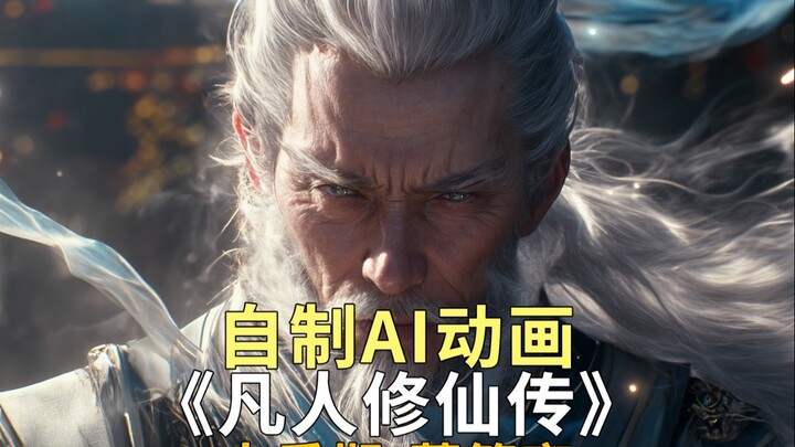 自制AI动画 凡人修仙传 莫简离 灵界人族唯一大乘