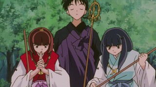 The black witch's magic power is so strong that even Kikyo has to bow her head to show respect when 
