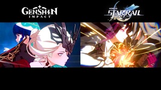Honkai: Star Rail x Genshin Impact Collab  Trailer - Similar Scenes