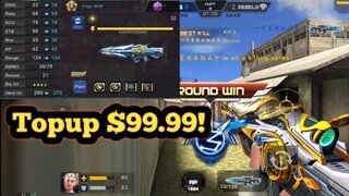 Crisis Action : Topup $99.99 + Review Weapon Virgo M36 + Rank Match