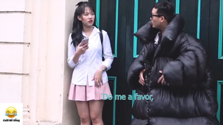 MANG ÁO KHỔNG LỒ ĐI TÁN GÁI #Prank