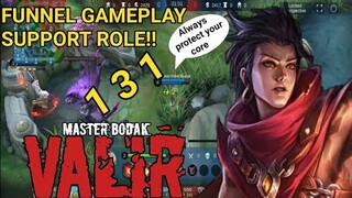 131 ROTATION | GOLD FUNNELING | SUPPORT ROLE | Valir | master bodak | MLBB