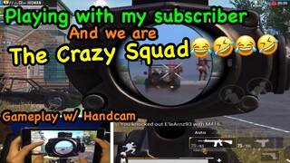 Playing with a subscriber and we are the crazy Squad | PUBG MOBILE - IPAD MINI 5