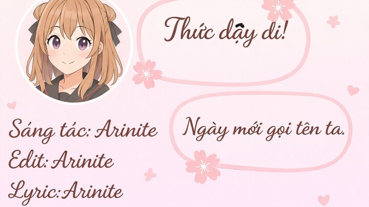 Thức dậy đi! Ngày  mới gọi tên ta