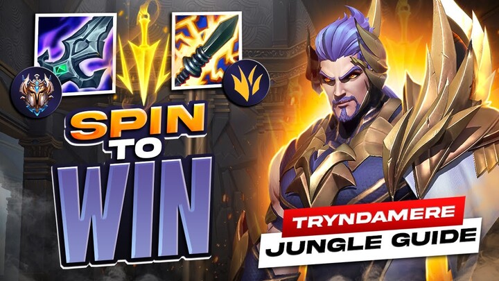WILD RIFT TRYNDAMERE JUNGLE SPIN TO WIN  - Full Guide + BEST Build & Runes Setup