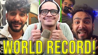 ELVISH YADAV & CARRYMINATI BREAKS THE WORLD RECORD | FUKRA INSAAN & TRIGGERED INSAAN REACTS!