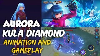 AURORA KULA DIAMOND KOF SKIN ANIMATION AND IN-GAME EEFECTS | NEW EPIC SKIN | MOBILE LEGENDS