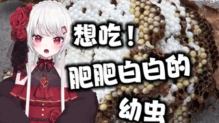 The hot girl watched wasp larvae stir-fried with peppers, and her craving for eating insects came ba