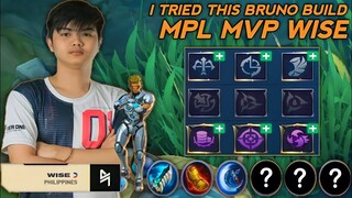 USING THIS BRUNO BUILD | BLACKLIST INTERNATIONAL WISE BRUNO BUILD - MLBB MASTER BODAK