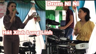 Chị Cover Nhớ Anh Xinh Lung Linh Luôn - Drum Ni Ni Cover