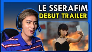 REACTION to FEARLESS TRAILER 'The World Is My Oyster' - LE SSERAFIM