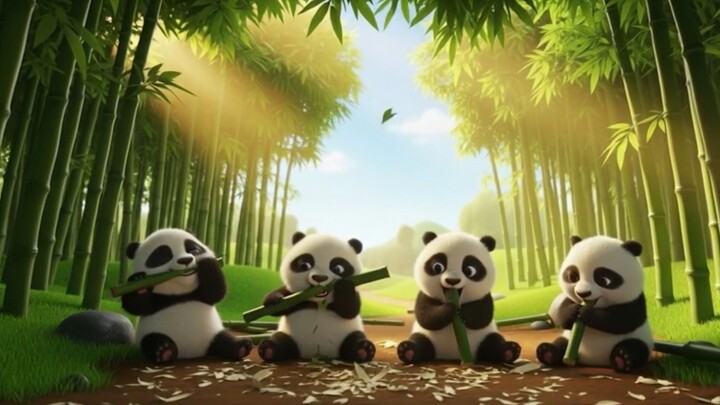 🐼Panda Song  🐼 | Panda Bounce in Bamboo Town | Fun Sing Along Nursery Rhyme  | Cuddle Cloud Musicn