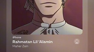 Zoro versi stay Halal/tobat, Zoro menyanyikan lagu Rahmatun Lil'Alameen. 👍👍👌👌🗿🗿