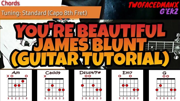James Blunt - You're Beautiful (Guitar Tutorial)