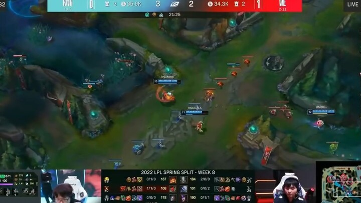 WE vs RNG _ Highlights - Game 2 _ Tuần 8 Ngày 7 _ LPL Mùa Xuân 2022