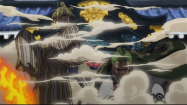 Moment epic Zoro & Sanji menyelamatkan O-toko