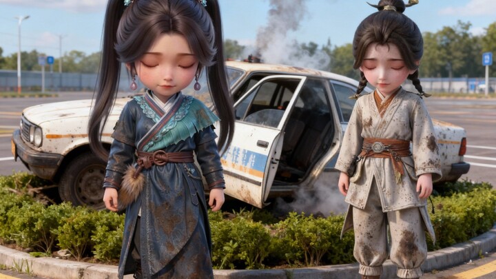 Q版梅凝之梅凝考驾照练车。最后竟然把车。。。。。。。