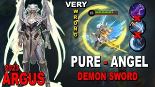 What Happen when Argus Turn " FULL ANGEL MODE " | ARGUS 2023 Best Build | MLBB