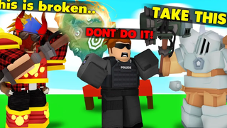 ฉันกลัวพวกเขาด้วยการร่ายมนตร์ค้อน GALAXY (ROBLOX BEDWARS)