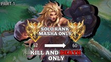 "AKHIR SEASON!! SOLO PUSH GLORY CUMA PAKE MASHA!?"