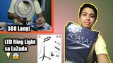 Unboxing of SUPER CHEAP Ring Light from LAZADA (300+) Lang!