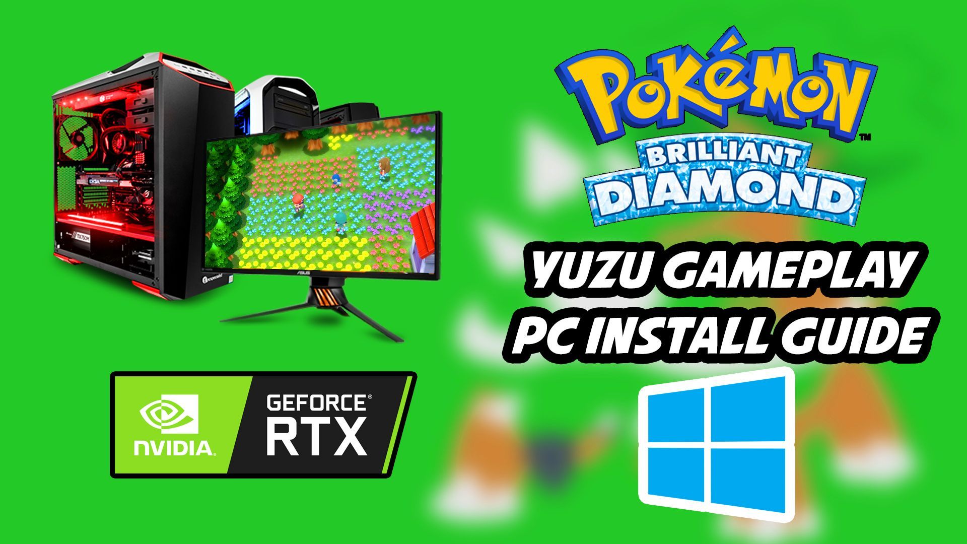 How to play Pokémon Brilliant Diamond on PC (Yuzu Emulator) - BiliBili