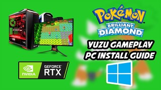 Pokémon Brilliant Diamond Yuzu Gameplay and Installation Guide for PC