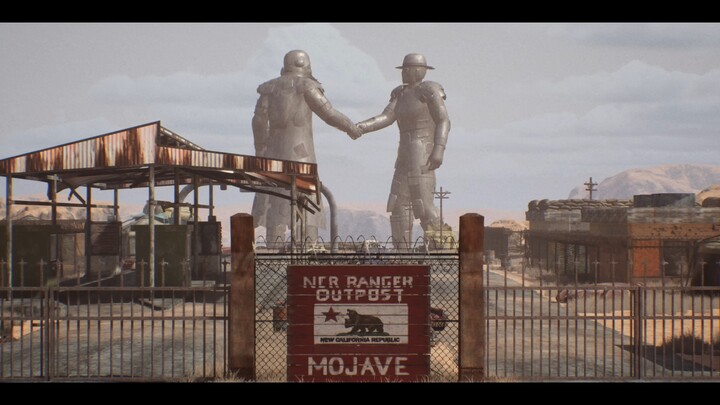 "Fallout: New Vegas – Siege of New Vegas" Scene Showcase by DINZHI