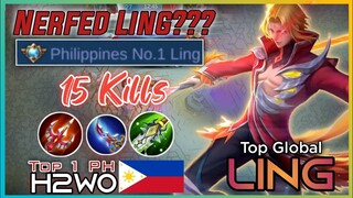 Nerfed Ling? Watch This | Top 1 Philippines Ling H2wo