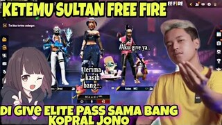 PRANK GLOBAL MALAH KETEMU SULTAN FREE FIRE MAU GIVE ELITE PASS wowww