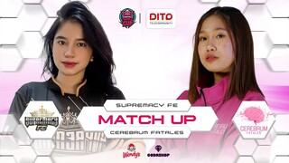 Supremacy Fe vs Cerebrum Fatales Game 1 Just ML Female CUP BO3  | Mobile Legends