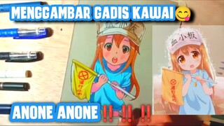 Siapa nih yang suka gadis kawai gini😋😋, Yuk nonton Speeddrawing nya‼️