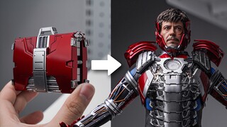كم خطوةً يستغرق التحول من حقيبة سفر إلى الرجل الحديدي؟ تعرّف على لعبة Hot Toys MK5 بعمق | مهارات الل