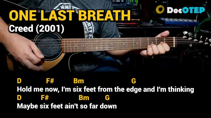 One Last Breath - Creed (Guitar Chords Tutorial with Lyrics)