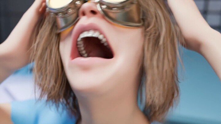 After putting on her glasses, she gouged out her own eyes.