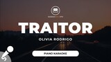 traitor - Olivia Rodrigo (Piano Karaoke)