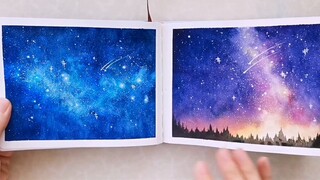 [Watercolor hand-painted] In order to have fun, I finally finished this watercolor book!