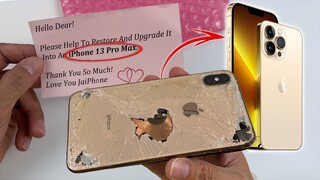 How i Restore And Turn Destroyed iPhone Xs Max into a Brand New iPhone 13 Pro Max