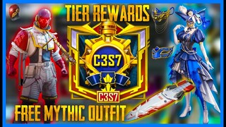 FREE MYTHIC OUTFIT AND M13 ROYAL PASS C3S7 TIER REWARDS ARE HERE (BGMI )