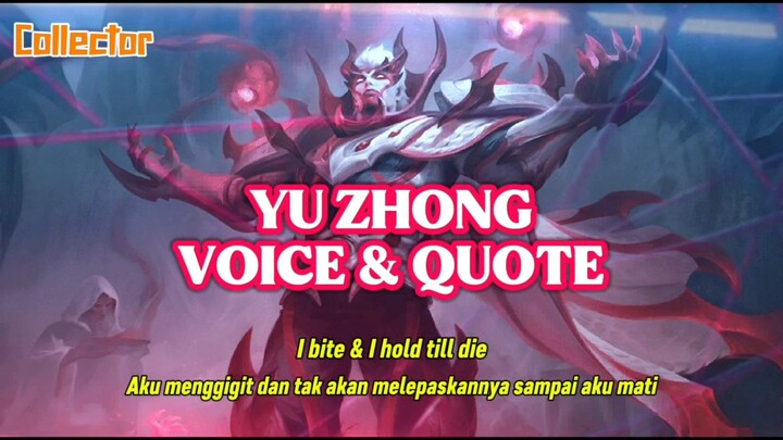 Yu Zhong Voice & Quote YZ Skin ' Blood Serpent ' MLBB