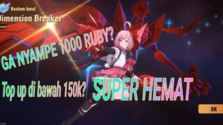 Tips hemat gacha skin VIOLET DIMENSION BREAKER MS: AWAKENING